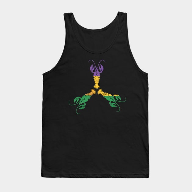 Mardi Gras Craw Fish - Orleans Carnival Tank Top by KimLeex